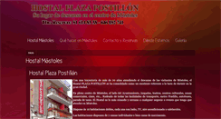 Desktop Screenshot of hostalplazapostillon.com