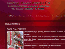 Tablet Screenshot of hostalplazapostillon.com